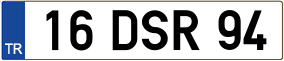 Truck License Plate